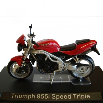 Machetă moto Magazine Models [1:24] - Triumph 955 Speed Triple - Red/Black